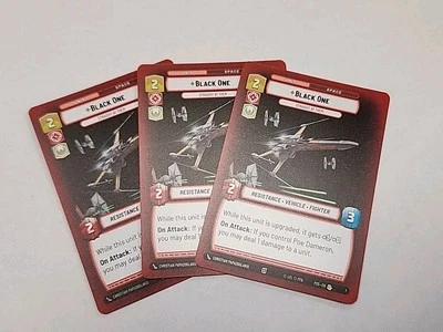 SWU - Star Wars Unlimited - 3x Promo Black One - P25 PQ Planetary Qualifier - Image 1 of 2