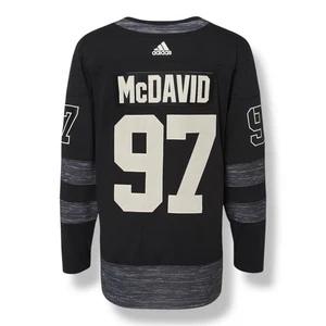 NHL Adidas Hockey Edmonton Oilers Jersey #97 McDAVID Men’s Black XL - Picture 1 of 12