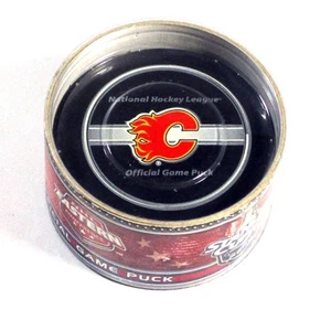 2008 Stanley Cup Playoffs Calgary Flames NHL offizielles Spiel Puck neu in Verpackung - Bild 1 von 3