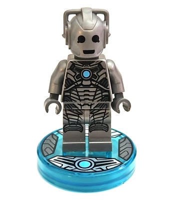 Lego Dimensions Doctor Who Cyberman con disco de etiqueta de juguete del set 71238 Foto 1 de 2
