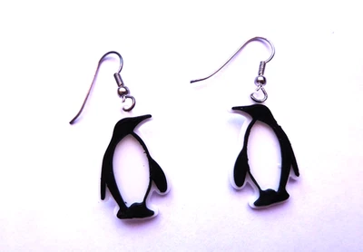 Pendientes Pingüino Plástico Moda Joyería Hoor Pendiente Océano Playa Ligeros Foto 1 de 4