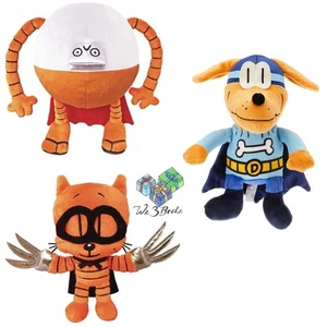 Dav Pilkey Dog Man Book Supa Buddy Action Set 80-HD Cat Kid Bark Knight Plush - Picture 1 of 8