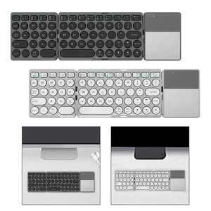 Wireless Keyboard Foldable Compact Convenient Compatible Keypad for Notebook - Picture 1 of 14