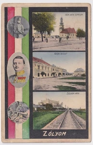 WW1 SLOVAKIA ZOLYOM FELDPOST 1918 - Picture 1 of 2
