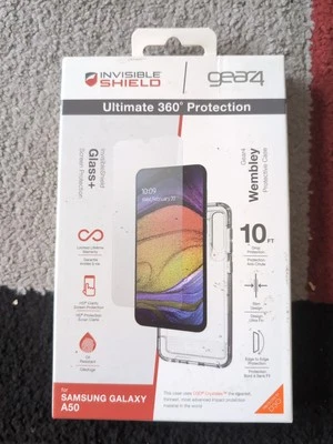 GEAR4 SAMSUNG GALAXY A50 ULTIMATE 360 PROTECTION CASE COVER WITH D30 | CLEAR - Image 1 of 2