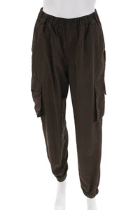 Pantalone donna Alo Yoga elastico in vita polsino fondo gamba dritta marrone taglia S - Foto 1 di 4