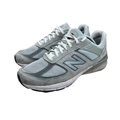 New Balance Men’s 990 V5 M990GL5 Gray Suede Sneakers Size 10 2E - Made in USA - Image 1 of 4