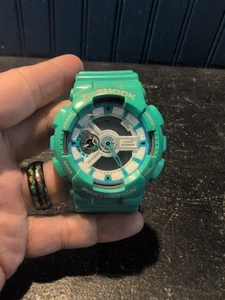 Casio G-Shock GA-110SN-3A Herren Analog-Digital Uhr Stoßfest Aqua Blau Weiß - Bild 1 von 5