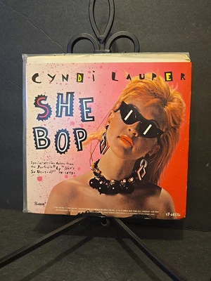 Cyndi Lauper 7" She Bop/Witness - 1983 45 7" Vinyl w/ Picture Sleeve MINT 2 - Image 1 of 4