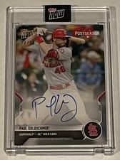 Paul Goldschmidt 2021 Topps Now Cardinals Post Season Autograph #28/99 - MVP!