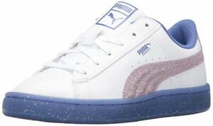 PUMA Toddlers Basket Iced Glitter 2 Sneaker Size 5