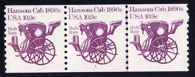 Scott #1904 Hansom Cab 1890s PNC3 Stamp Coil - MNH P#1 - Image 1 of 2