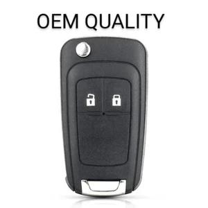 Estuche con llave remota abatible de 2 botones para Vauxhall Astra J Insignia Zafira Corsa - Imagen 1 de 7
