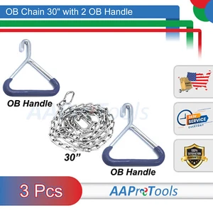 OB CHAIN BIRTH DELIVERY 30" CALF OB CHAINS, CALF BIRTHING CHAIN WITH 2 OB HANDLE - Picture 1 of 5