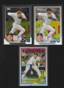 OSWALD PERAZA RC 2023 Topps Chrome #132 AND 1988 REFRACTOR ROOKIE LOT X3 - Imagen 1 de 2