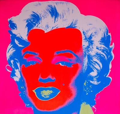 NEW Andy Warhol Marilyn Munroe Collection Art Poster Print Wall Art Canvas Red - Image 1 of 4