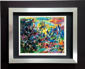 LEROY NEIMAN + 1980's VINTAGE SIGNED PRINT FRAMED + " NAPOLEON AT WATERLOO " - Picture 1 of 3