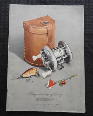 1949 Montgomery Ward Fishing Catalog Lures Heddon Creek Chub South Bend Pfleuger - Image 1 of 4