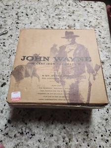  John Wayne 4 Qt. Cast iron Dutch Oven, Factory Seasoned, Oven Safe  - Picture 1 of 2