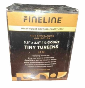 Fineline Einstellungen 6302-CL, 3,5x2,6 Zoll Klar Kunststoff Kleine Terrinen, 240/CS - Bild 1 von 3