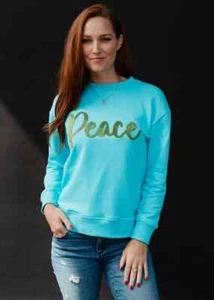 SUDADERA PANACHE AZUL SUAVE PAZ - TALLA EXTRA GRANDE - IMPRESCINDIBLE - Imagen 1 de 3