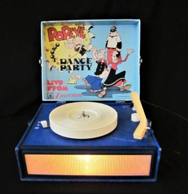 Popeye Dance Party Emerson Record Player - King Features- needs repair - Image 1 of 4