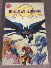 1989 THE ART OF WALTER SIMONSON SIGNED! 1st Printing DC SC AUTOGRAPHED