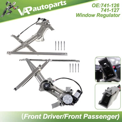 For 1994-2004 Ford Mustang Power Window Regulator Front Left Right with Motor - Image 1 of 4