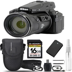 Nikon COOLPIX P950 Digital Camera 83x Optical Zoom WiFi +Case +Tripod- 16GB Kit - Picture 1 of 5