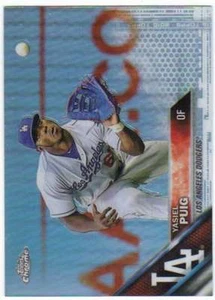 2016 Topps Chrome Baseball Refractor #149 Yasiel Puig Dodgers - Picture 1 of 1