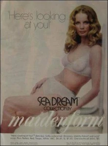 1971 MAIDENFORM Sexy Girl Sea Dream Lingerie Bra Bikini Panty Advertisement Wow! - Picture 1 of 1