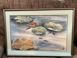 Signed Hsing Hua Chang Limited Edition Lithograph of a Fish Pond Lilly Pads - Picture 1 of 8