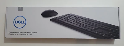 NIB Dell KM3322W Wireless Keyboard and Mouse 2.4GHz USB Wireless Receiver - Image 1 of 4