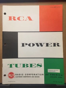 Vtg RCA Power Tubes Catalog 1963 Applications Data Manual 8122 801A - Picture 1 of 7