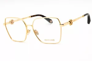 ROBERTO CAVALLI VRC029 0400 Eyeglasses Yellow Gold Frame 57mm - Picture 1 of 4