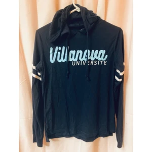 Villanova University Womens Concepts Sport Sweatshirt Black NCAA College M - Picture 1 of 5