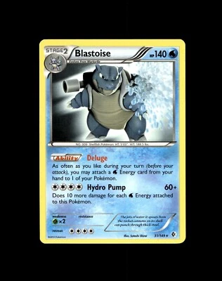 Squirtle Wartortle Blastoise Pokemon Card! Holo/Reverse Holo EX Full Art Cards! - Image 1 of 2