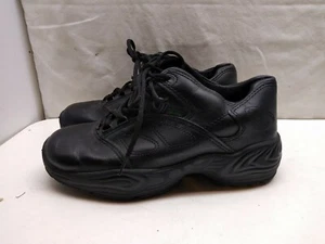 Reebok Postal Express Black Leather Ankle Chukka Non Slip Work Women Shoes 9.5M - Picture 1 of 7