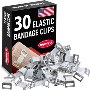 Elastic Bandage Clips - 30 Pack - Bandage Wrap Clips - Picture 1 of 12