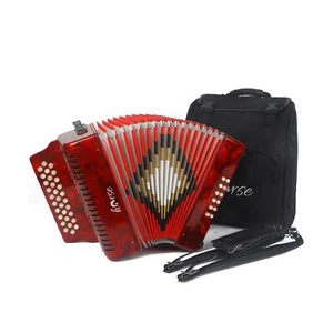 31 Key Accordion, 12 Bass 3 Row GCF Diatonic Accordion Accordion Push-Pull In... - Picture 1 of 9