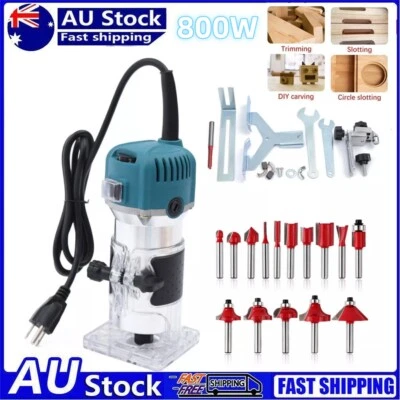 800W 30000rpm Electric Wood Trimmer Hand Wood Trimmer Router Tool fr Woodworking - image 1 of 4