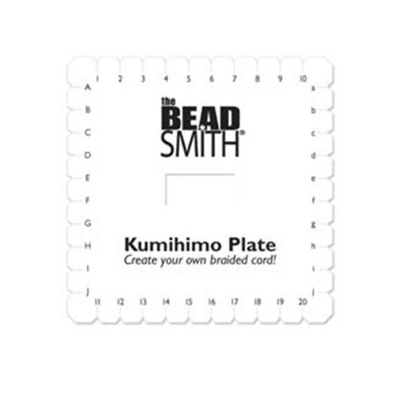 2 each KUMIHIMO Braiding PLATE Dense Foam DISC 5-1/2" Square Create  Flat Braids - Image 1 of 1