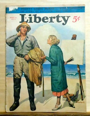 Liberty magazine - June 24, 1933 - Groucho Marx story - early Dr. Seuss artwork - Image 1 of 3