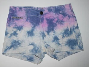 Circo Girl's Shorts Tie-Dye Denim Blue, Pink, White Size Large (12/13) - Picture 1 of 4