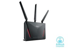 ASUS AC2900 Dual-band Gaming Router, game acceleration, Mesh Wi-Fi support, Life