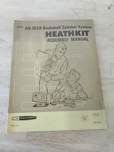 Vintage Heathkit Instrukcja montażu As-103A Booksshelf System głośników - Zdjęcie 1 z 4