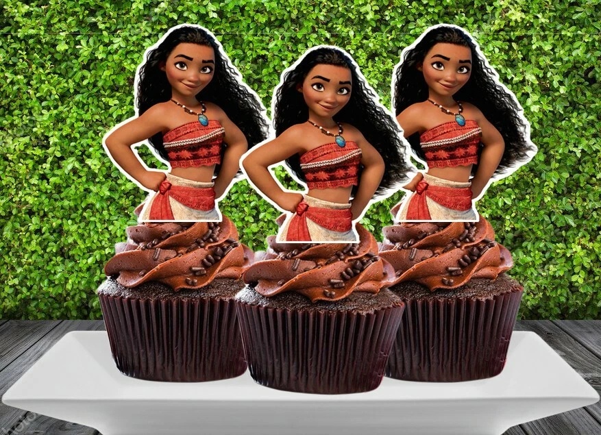 Topper para cupcakes Moana (12 piezas) Foto 1 de 1
