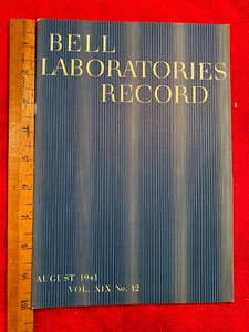 Bell Laboratories Record, August 1941, Vol. XIX, Nein. 12 - Bild 1 von 2