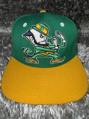 Notre Dame Fighting Irish Hat Cap Snapback Green Yellow Zephyr Wool Blend - Image 1 of 4