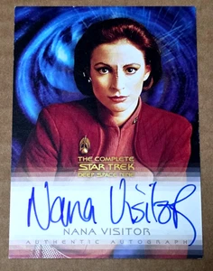 Rittenhouse The Complete Star Trek Deep Space Nine A5 Nana autógrafo de visitante - Imagen 1 de 2